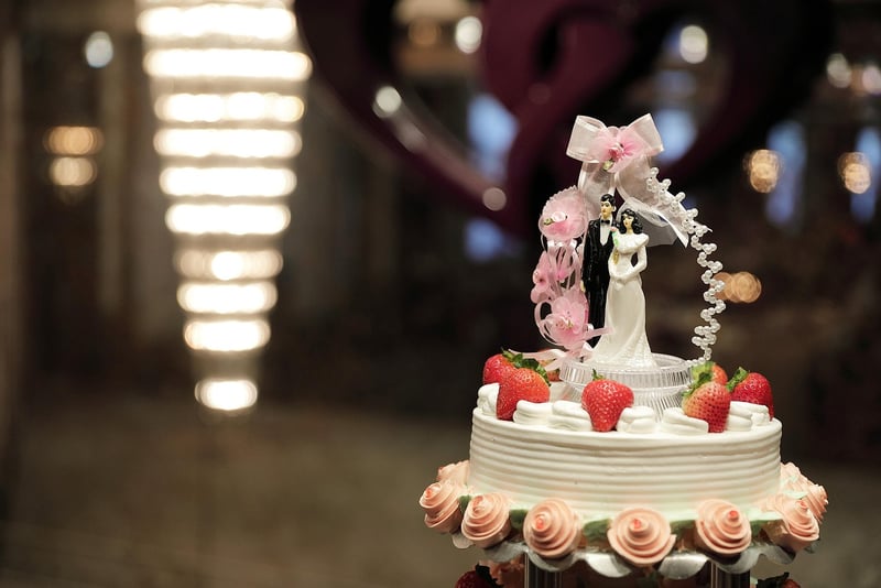 Metallic Wedding Cake